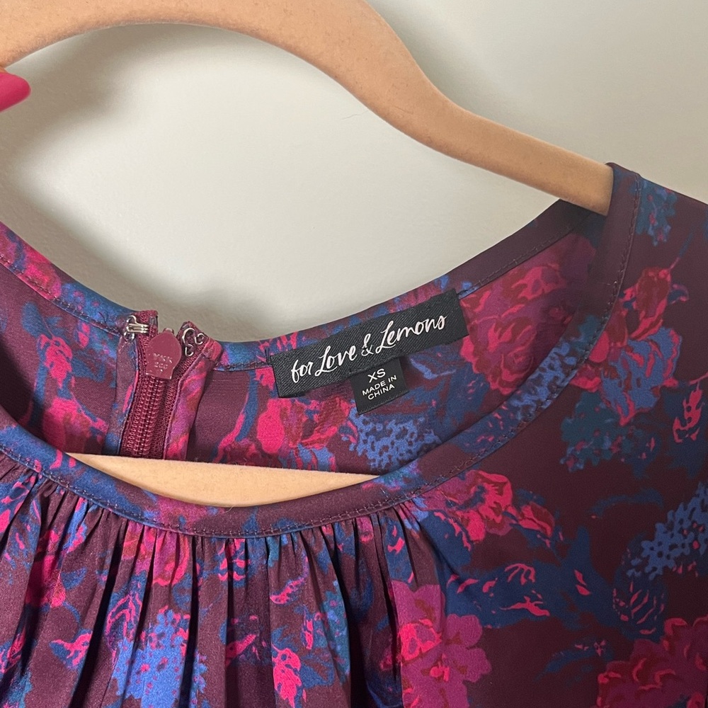 For Love & Lemons Endless Floral Mini Dress - Picture 5 of 5